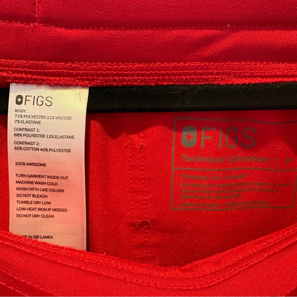 Figs Red Zamora Scrub pants